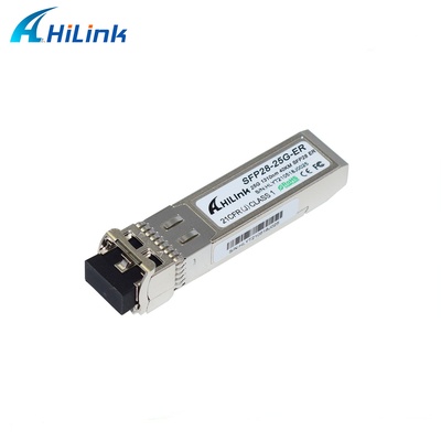 25G SFP ER 40KM Optical Transceiver Module LC 25G Ethernet Router With Port