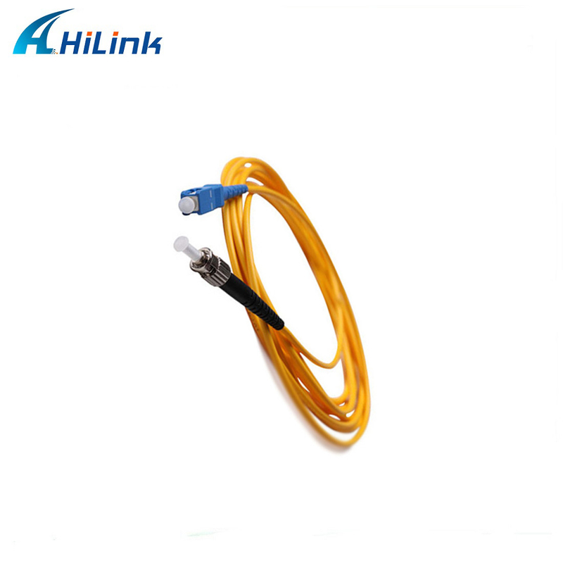 Hilink Fiber Optic Patch Cord SC APC To ST APC SM Simplex OS2 9/125 3.0MM LSZH