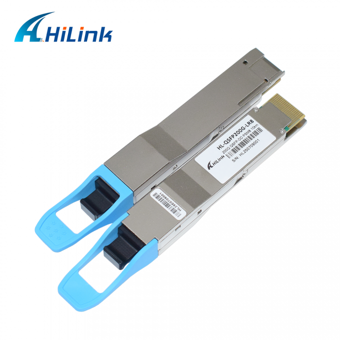 Émetteur-récepteur optique DOM 200G QSFP DD LR8 PSM8 MPO16 APC 8 degrés 10KM 1310nm Distance de longueur d'onde 0