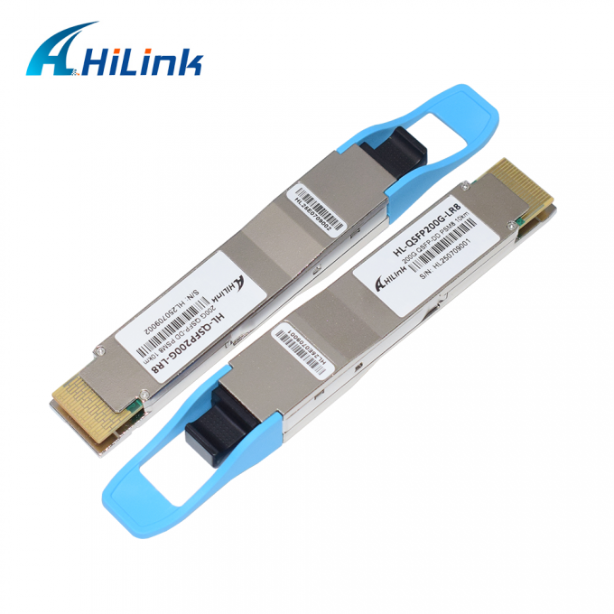 Émetteur-récepteur optique DOM 200G QSFP DD LR8 PSM8 MPO16 APC 8 degrés 10KM 1310nm Distance de longueur d'onde 1