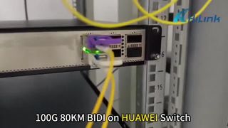 100G BIDI 80KM 1280/1300nm sur Arista et Huawei Switch
