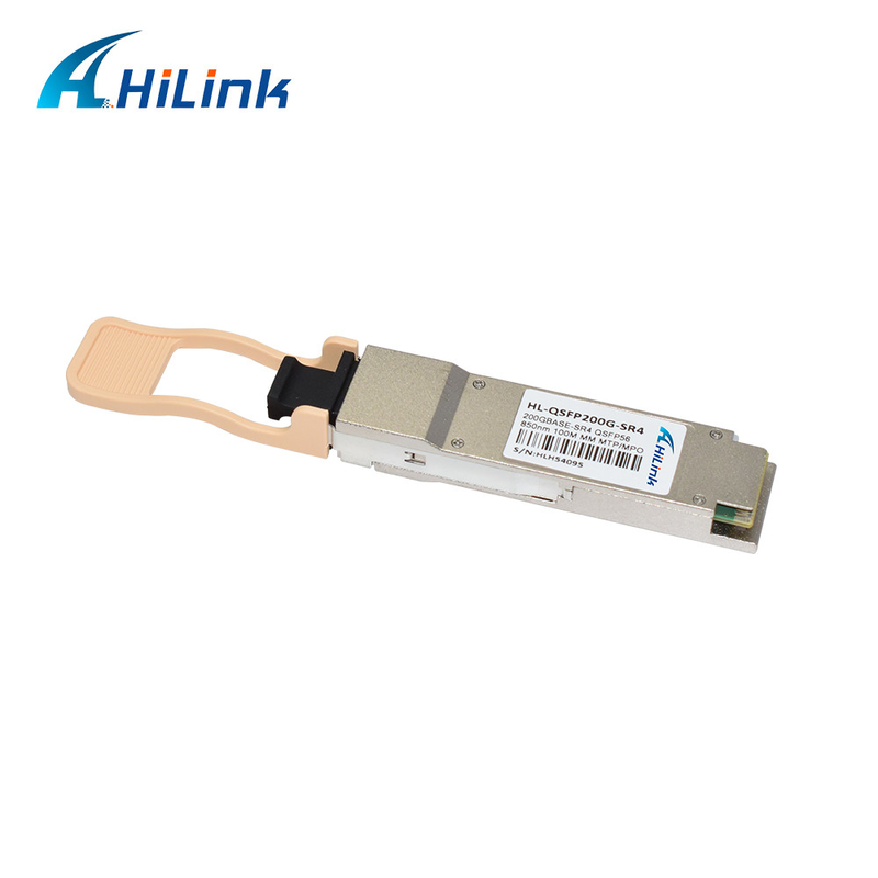 Ethernet optique du module PAM4 SR4 4×50G 100M Reach MMF MPO-12 d'émetteur-récepteur de 200G QSFP56