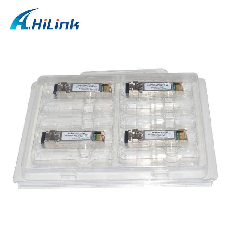 Module duplex 10G DWDM SFP+ C17-C61 100km d'émetteur-récepteur de LC SMF pour la transmission