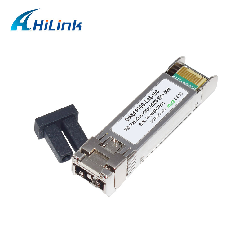 Module duplex 10G DWDM SFP+ C17-C61 100km d'émetteur-récepteur de LC SMF pour la transmission