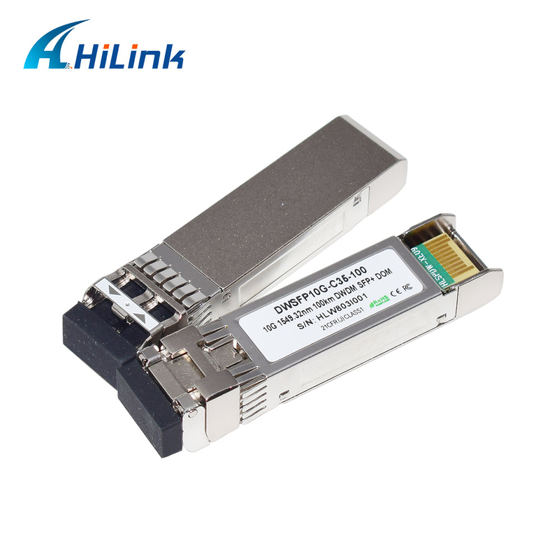 Module duplex 10G DWDM SFP+ C17-C61 100km d'émetteur-récepteur de LC SMF pour la transmission