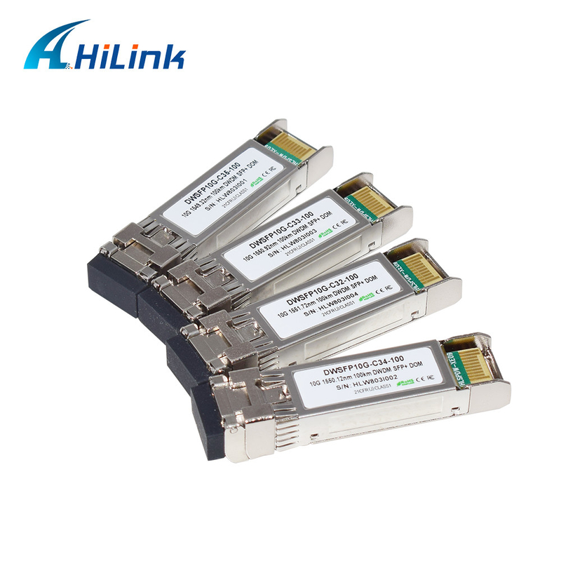 Module duplex 10G DWDM SFP+ C17-C61 100km d'émetteur-récepteur de LC SMF pour la transmission