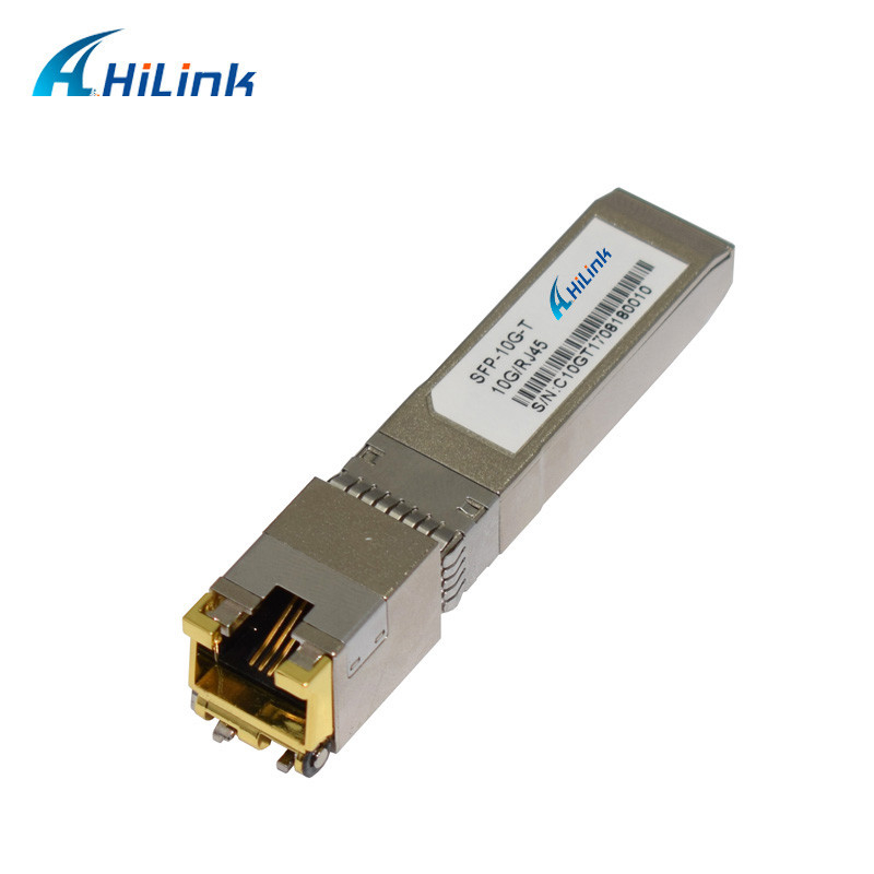 Module d'émetteur-récepteur optique à fibre optique 10G SFP 10G SFP-T avec connecteur RJ45