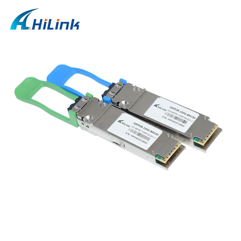 Module de récepteur 100G QSFP28 BIDI 40KM 1304/1309nm EML+APD QSFP28-BX-D40