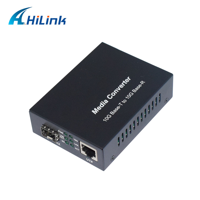 Convertisseur multimédia 10G 1 port SFP+ et 1 port RJ45 100/1000Base-T 2.5/5/10GBase-T Auto
