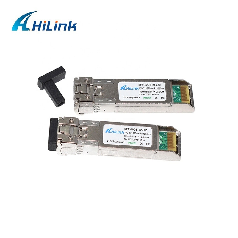10GBASE BIDI 1490/1550nm SFP+ 10G Ethernet Transcepteur à fibre optique SFP+ unique BIDI 10G 80KM