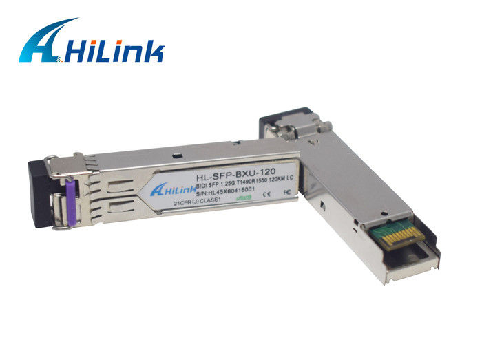 WDM simple de connecteur du module 120KM LC d'émetteur-récepteur de la fibre BIDI 1000base 1.25G SFP