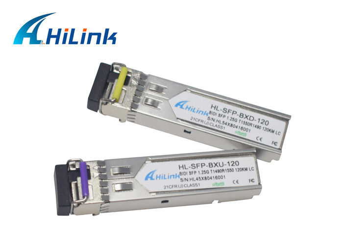 WDM simple de connecteur du module 120KM LC d'émetteur-récepteur de la fibre BIDI 1000base 1.25G SFP