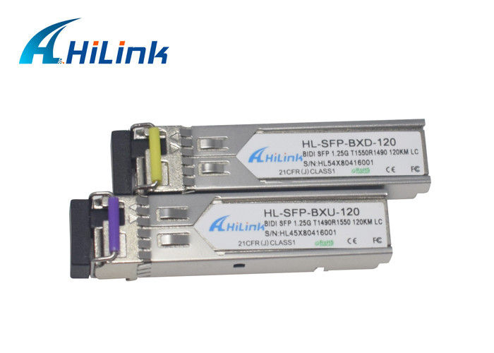 WDM simple de connecteur du module 120KM LC d'émetteur-récepteur de la fibre BIDI 1000base 1.25G SFP