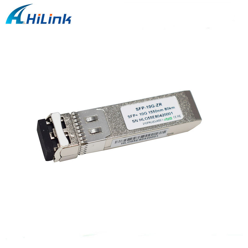 80 km Distance SFP 10G SMF 1550nm ZR Duplex LC DDM Module optique avec émetteur EML