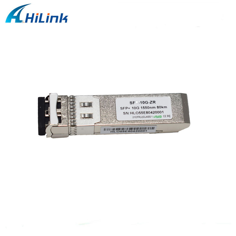 80 km Distance SFP 10G SMF 1550nm ZR Duplex LC DDM Module optique avec émetteur EML