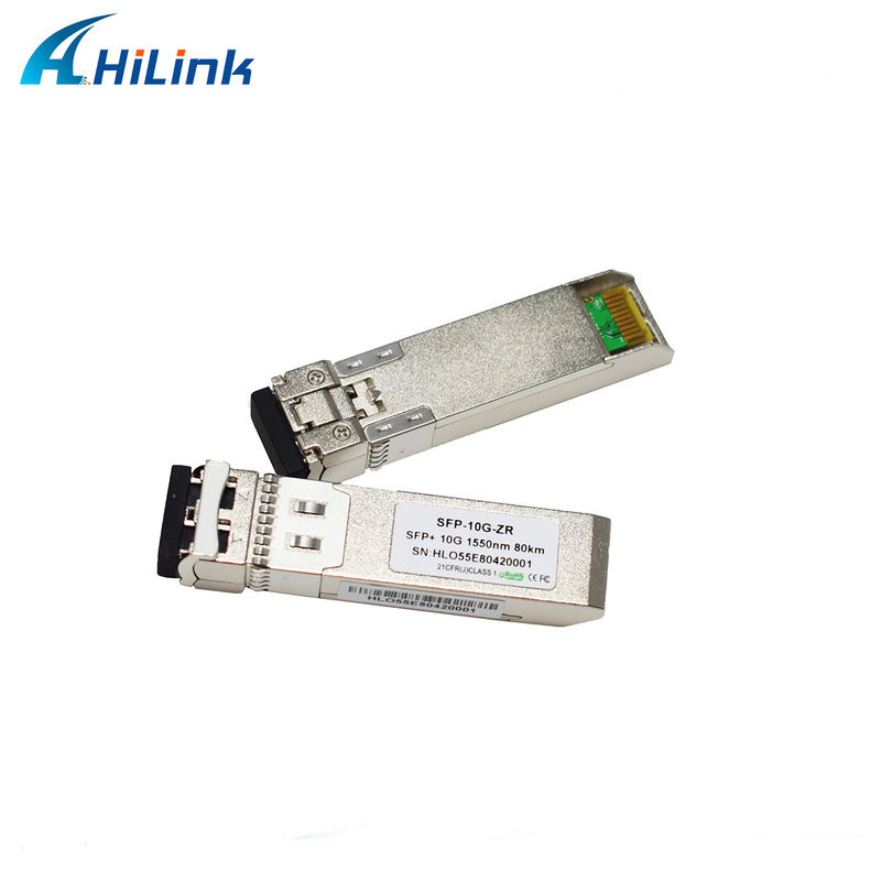 80 km Distance SFP 10G SMF 1550nm ZR Duplex LC DDM Module optique avec émetteur EML