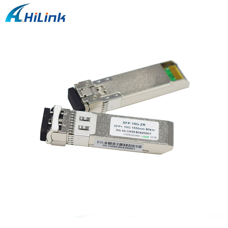 80 km Distance SFP 10G SMF 1550nm ZR Duplex LC DDM Module optique avec émetteur EML