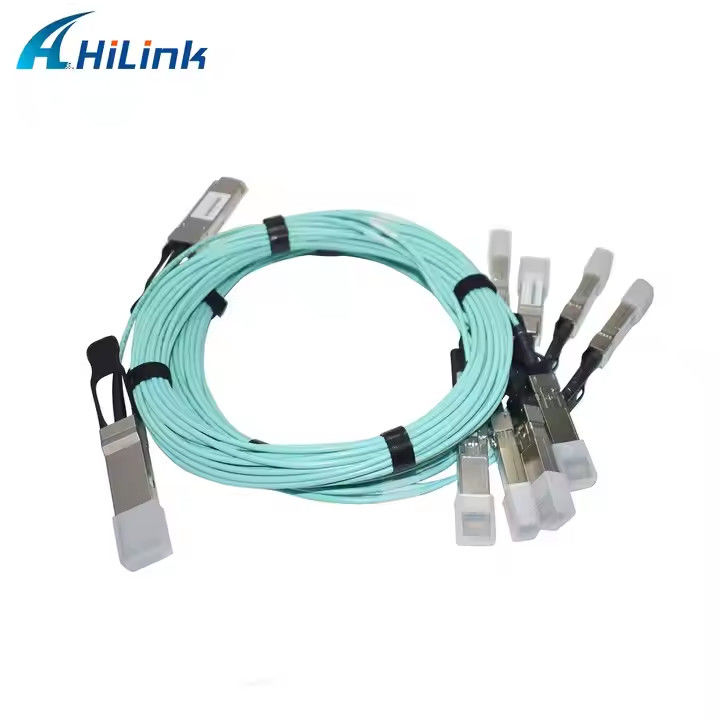 Cable AOC 40G QSFP+ 4XSFP MMF 1M-5M QSFP à câbles optiques actifs 4-SFP+