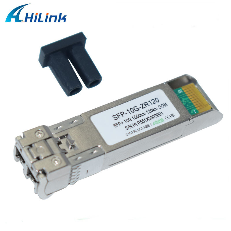 Hilink 10G Base SFP+ ZR 120KM 1550NM Équipement à fibre optique Module émetteur-récepteur optique Compatible