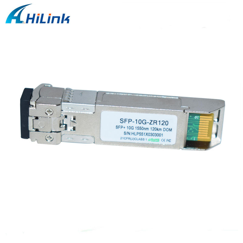Hilink 10G Base SFP+ ZR 120KM 1550NM Équipement à fibre optique Module émetteur-récepteur optique Compatible