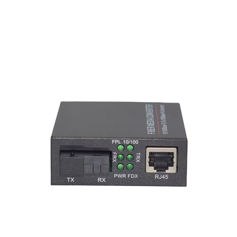 BIDI WDM Convertisseur multimédia à fibre optique unique 10/100M 1310/1550nm 20km Équipement optique SFP