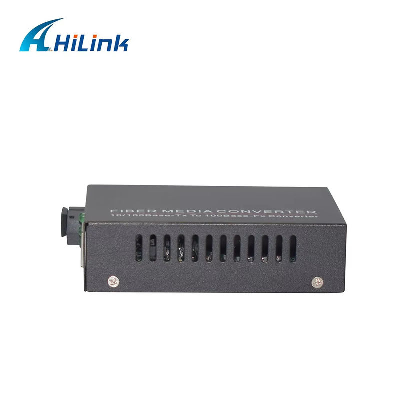 BIDI WDM Convertisseur multimédia à fibre optique unique 10/100M 1310/1550nm 20km Équipement optique SFP