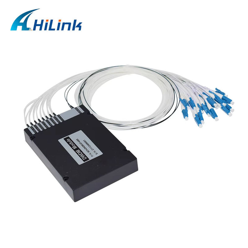 Boîte d'ABS de bande du duplex LC UPC C de fibre de l'équipement 8CH 100GHZ DWDM MUX Demux de WDM double