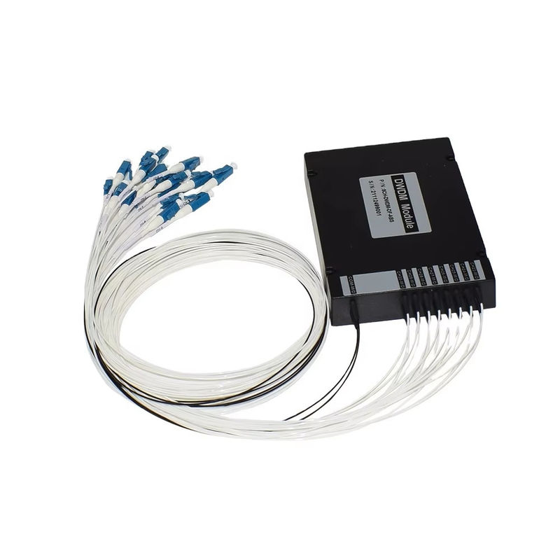 Boîte d'ABS de bande du duplex LC UPC C de fibre de l'équipement 8CH 100GHZ DWDM MUX Demux de WDM double