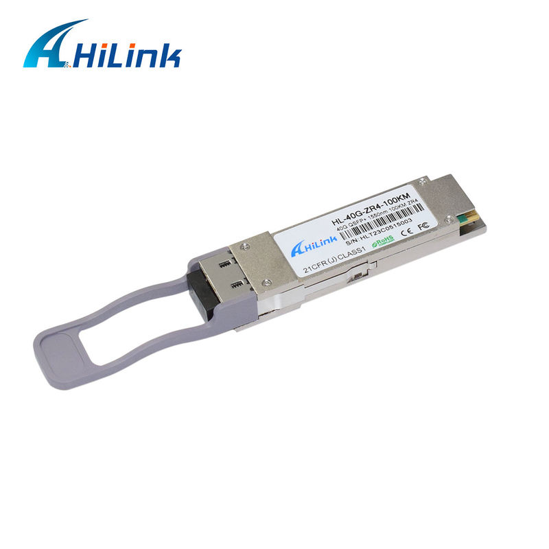 Module de récepteur optique QSFP-40G-ZR4 générique compatible 40GBASE-ZR4 1550nm 100km EML+ APD Produit de communication et de mise en réseau