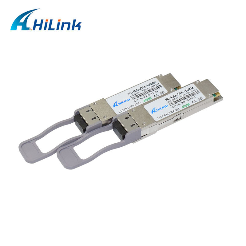Module de récepteur optique QSFP-40G-ZR4 générique compatible 40GBASE-ZR4 1550nm 100km EML+ APD Produit de communication et de mise en réseau