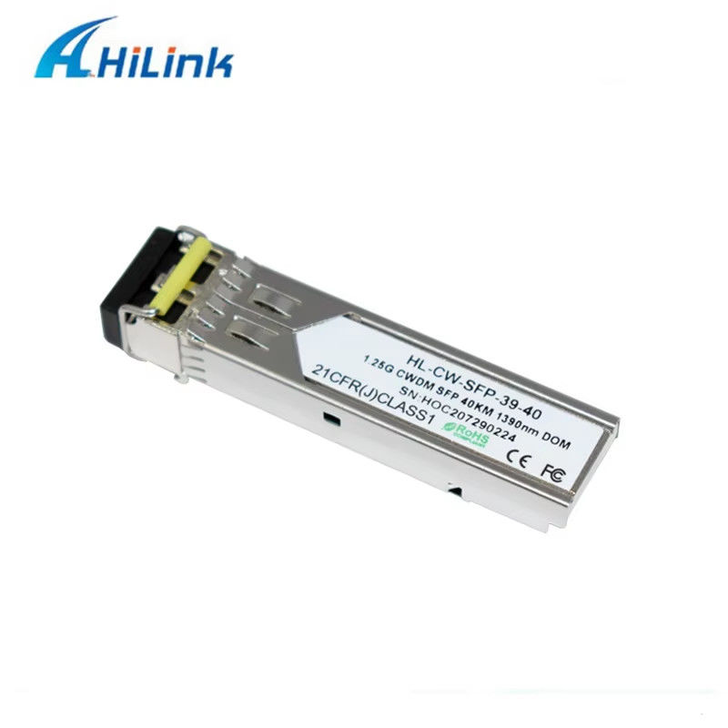 Chine usine 1000Base 1.25G SFP connecteur double LC CWDM 40KM LC 1270-1610nm émetteur-récepteur optique Equipement en fibre optique