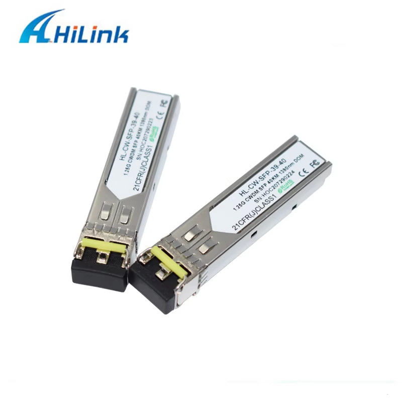 Chine usine 1000Base 1.25G SFP connecteur double LC CWDM 40KM LC 1270-1610nm émetteur-récepteur optique Equipement en fibre optique
