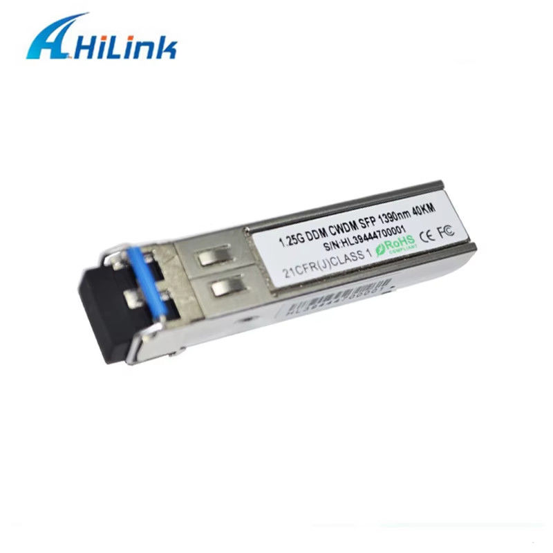 Chine usine 1000Base 1.25G SFP connecteur double LC CWDM 40KM LC 1270-1610nm émetteur-récepteur optique Equipement en fibre optique