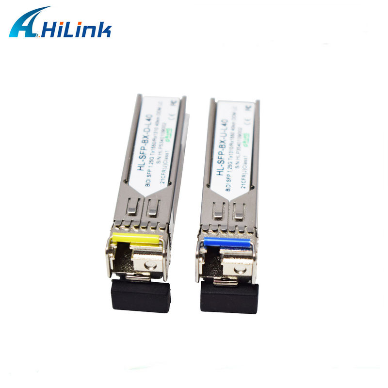 Hilink 1.25G SFP BIDI 40KM 1310/1490 ((1550nm) Connecteur LC/SC Module à fibre optique