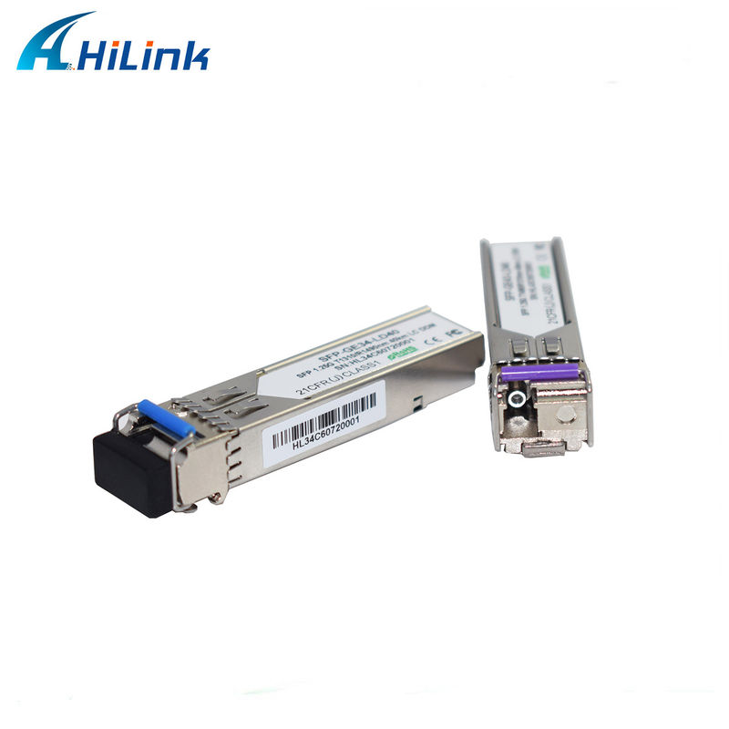 Hilink 1.25G SFP BIDI 40KM 1310/1490 ((1550nm) Connecteur LC/SC Module à fibre optique