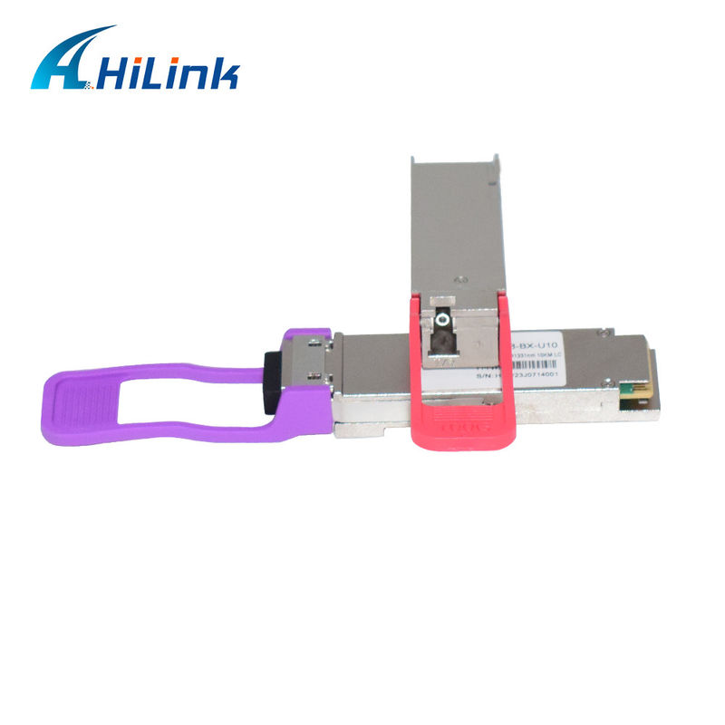 100Gb/s QSFP28 LR BIDI Transcepteur optique lambda unique 1271nm 1331nm SMF Connecteur LC unique 10km DOM