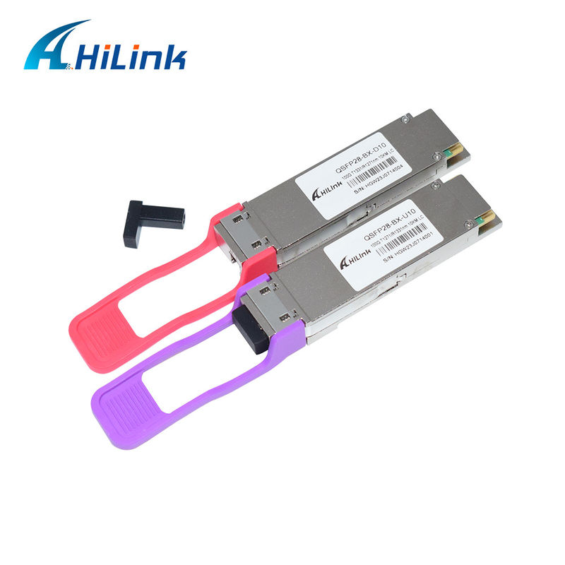 100Gb/s QSFP28 LR BIDI Transcepteur optique lambda unique 1271nm 1331nm SMF Connecteur LC unique 10km DOM