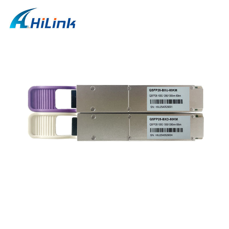 Module émetteur-récepteur BIDI 100 Gb/s 80 km QSFP28 ZR4 pour la transmission de données à longue distance