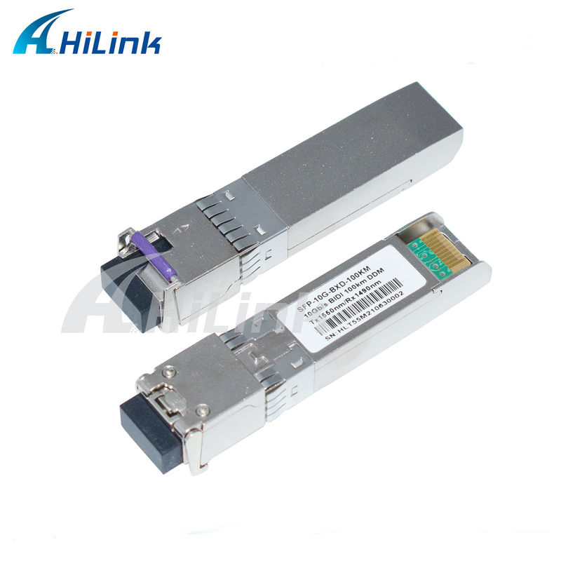 10G SFP BIDI Module émetteur-récepteur 3- 100KM Portée 1490/1550NM EML APD pour le réseau à longue distance rapide