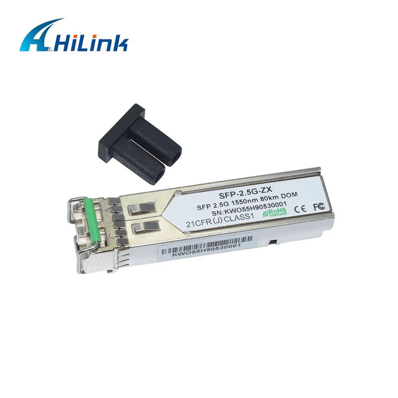 Fabrique professionnelle 2.5G SFP 80KM 1550nm LC connecteur module à fibre optique