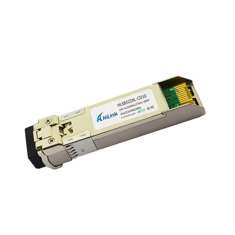 Module optique BIDI SFP28 25G Connecteur fibre LC 0 à 70C 3km/10km/40km/60km