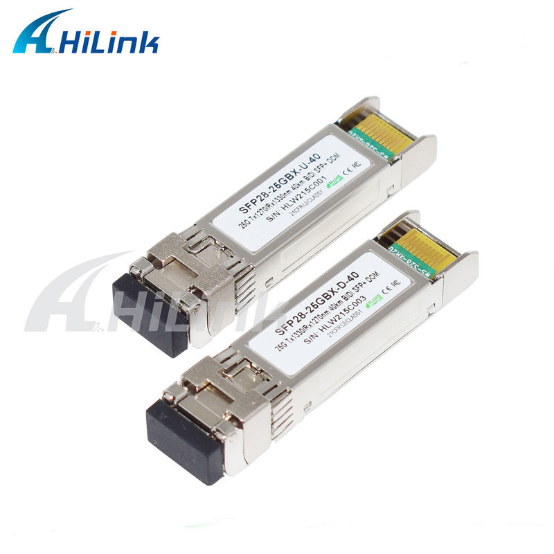 25Gb/s 40Km SFP28 BIDI Transceivers LC connecteur unique
