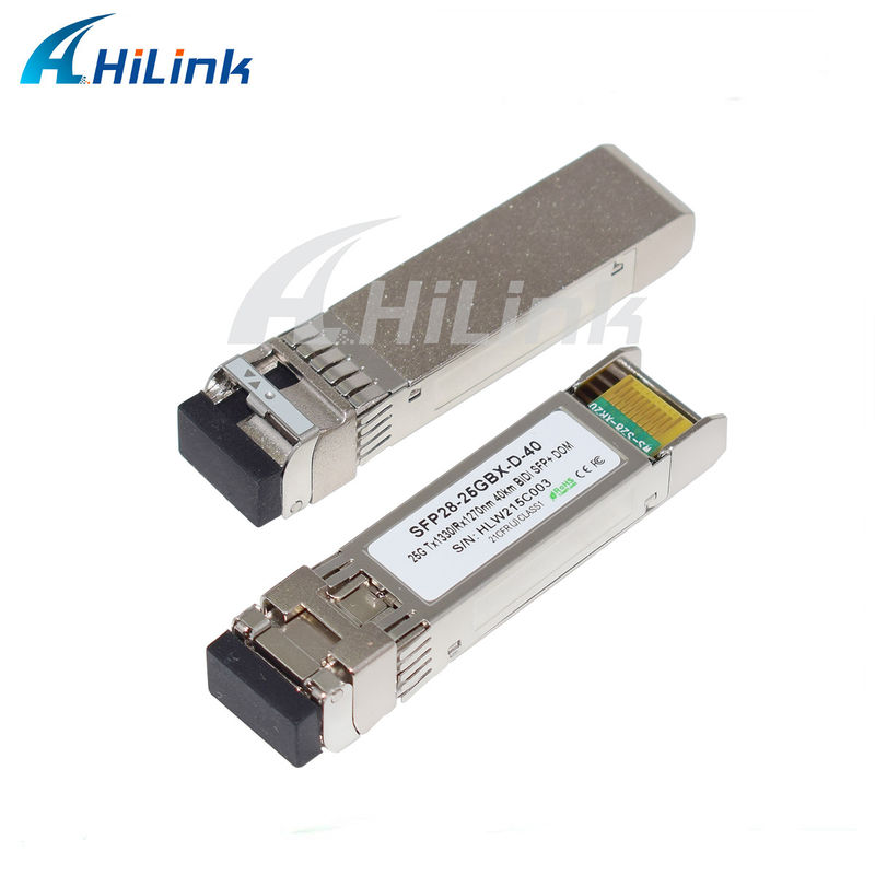 25Gb/s 40Km SFP28 BIDI Transceivers LC connecteur unique