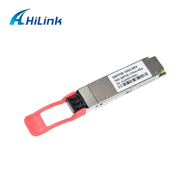 Module d'émetteur-récepteur optique QSFP28 ER4 de 100 Gb/s 40 KM encastrable à chaud en duplex LC LAN WDM APD SMF conforme à la norme RoHS-6