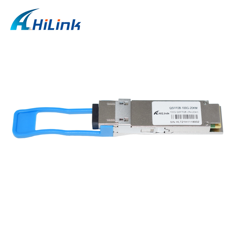 Module émetteur-récepteur optique QSFP28 LR4 100 Gb/s 20KM enfichable à chaud Connecteur LC duplex monomode Conforme RoHS