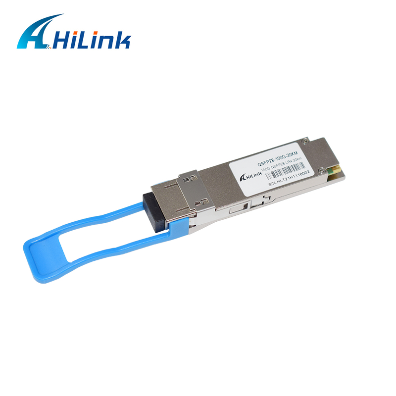 Module émetteur-récepteur optique QSFP28 LR4 100 Gb/s 20KM enfichable à chaud Connecteur LC duplex monomode Conforme RoHS