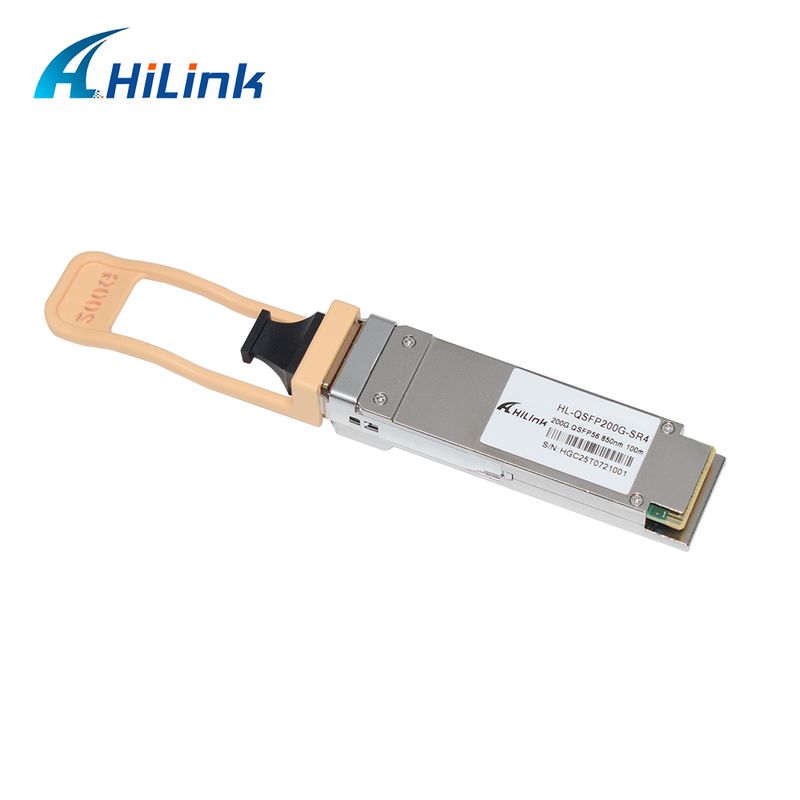 QSFP200G QSFP56 200G SR4 émetteur-récepteur optique branchable à chaud 70m@OM3 100m@OM4 FEC Single MPO12 Multimode Fiber RoHS plainte Haute vitesse pour les liaisons Ethernet 200GBASE-SR4 Centres de données