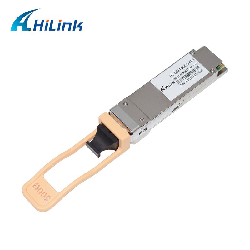 QSFP200G QSFP56 200G SR4 émetteur-récepteur optique branchable à chaud 70m@OM3 100m@OM4 FEC Single MPO12 Multimode Fiber RoHS plainte Haute vitesse pour les liaisons Ethernet 200GBASE-SR4 Centres de données