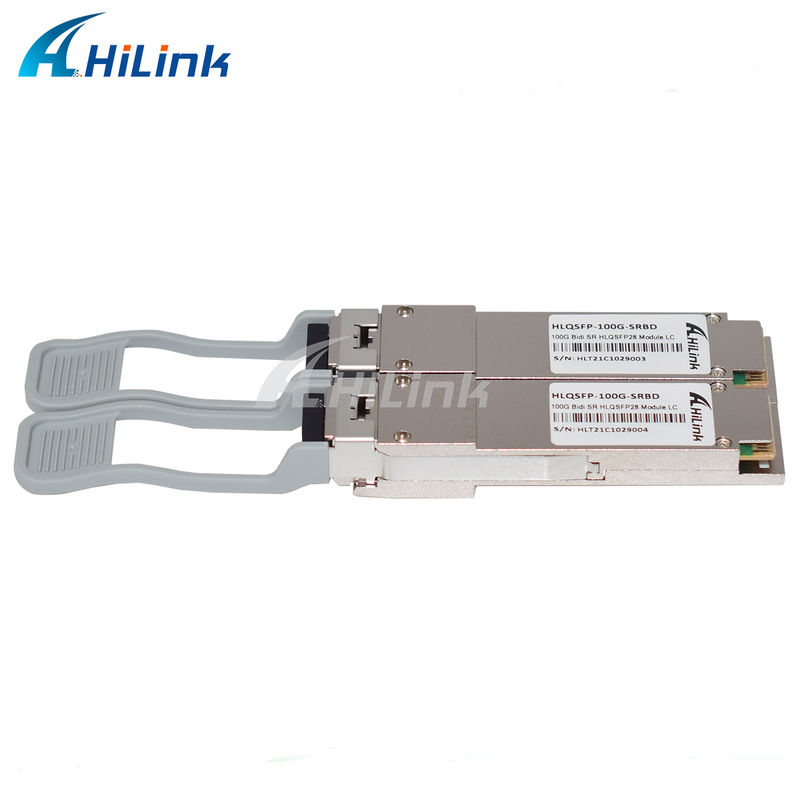100G QSFP28 SRBD 100m Bi-Di Duplex LC enfichable à chaud 850/900nm VCSEL PAM4 2x50G Multimode