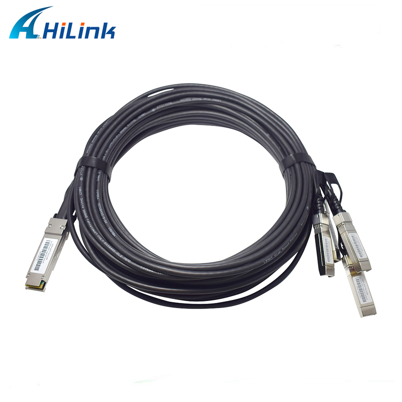 40G QSFP+ à 4*10G SFP+ 5M Passive Direct Attach Copper DAC Cable pour les centres de données Ethernet 10G/40Gigabit